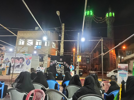 استقرار میز خدمت سلامت در تجمعات شامگاهی شهر قهدریجان