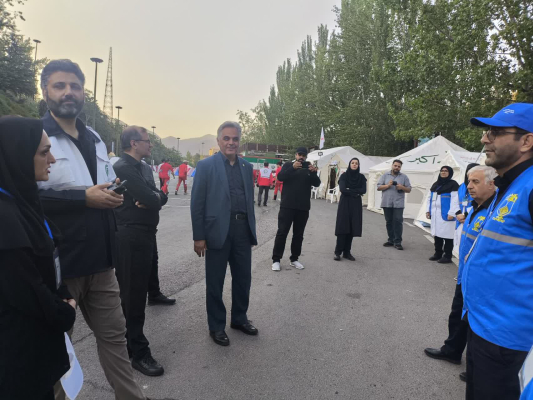 بازدید شهردار منطقه دو تهران وهیئت همراه از ایستگاه‌های سلامت ویژه مراسم تشییع دانشگاه علوم پزشکی اصفهان