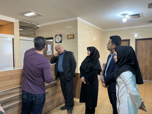 بازدید معاون فنی مرکز بهداشت استان از شبکه بهداشت و درمان شهرستان شاهین شهر و میمه