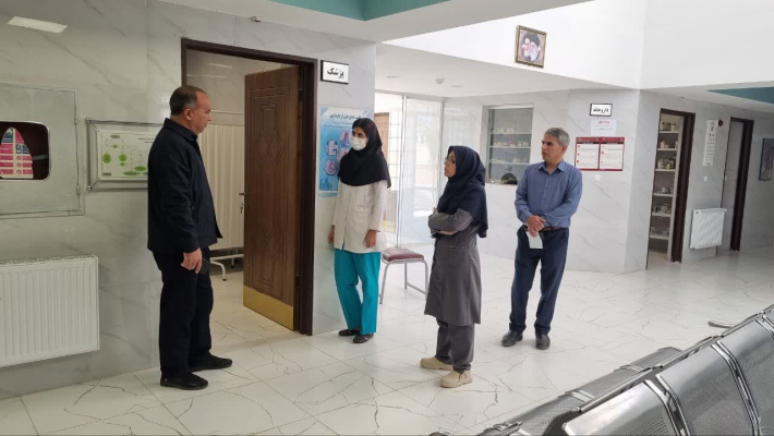 بازدید مدیر گروه توسعه شبکه مرکز بهداشت استان از مراکز بهداشت شهرستان نائین