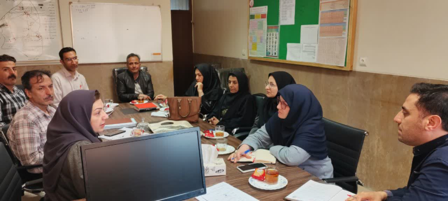 بازدید کارشناسان مرکز بهداشت استان از شبکه بهداشت و درمان شهرستان دهاقان