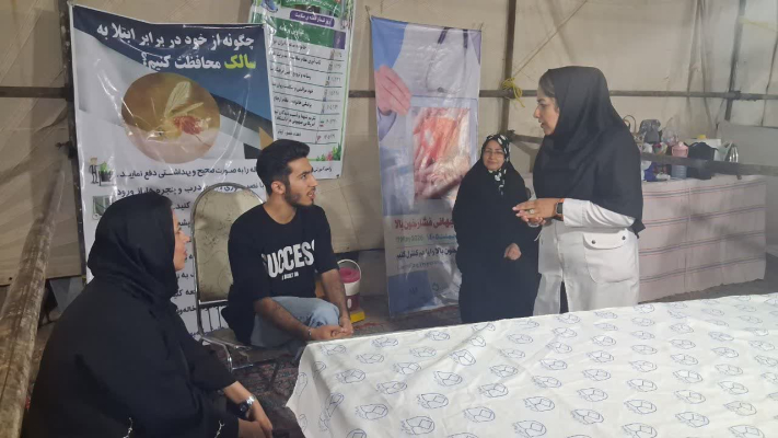 برپایی غرفه شبکه بهداشت جرقویه