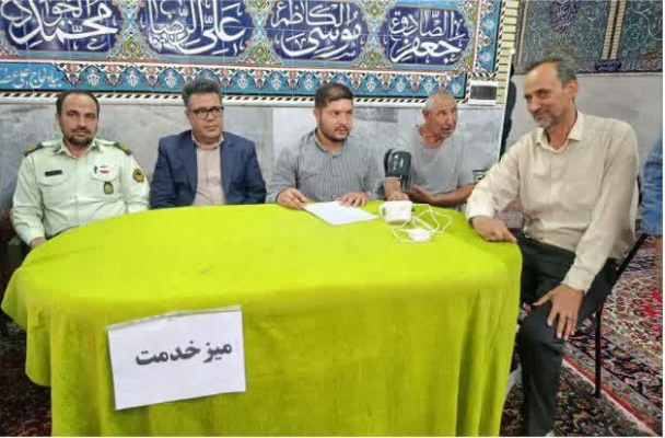 استقرار میز خدمت شبکه بهداشت و درمان اردستان