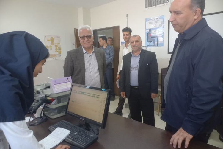 بازدید مدیر گروه توسعه شبکه مرکز بهداشت استان از شبکه بهداشت و درمان شبکه جرقویه