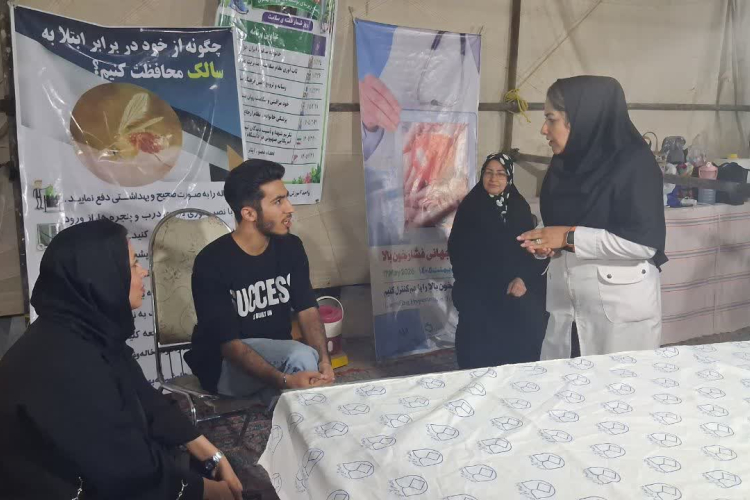برپایی غرفه شبکه بهداشت جرقویه