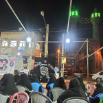 استقرار میز خدمت سلامت در تجمعات شامگاهی شهر قهدریجان