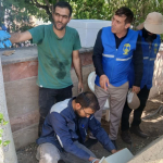 اقدام جهادی تیم تاسیسات دانشگاه در برق‌رسانی به پایگاه‌های سلامت معاونت بهداشت در مراسم وداع با رهبر شهید