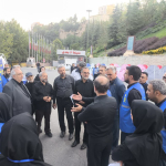 بازدید معاون استاندار اصفهان در معیت رئیس دانشگاه علوم پزشکی اصفهان، از ایستگاه‌های سلامت مستقر در مسیر جایگاه اسکان شرکت کنندگان در مراسم