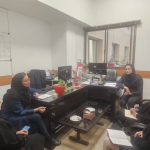 جلسه هماهنگی نماینده امور بانوان سازمان توزیع برق استان اصفهان با گروه جوانی جمعیت و سلامت خانواده