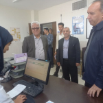بازدید مدیر گروه توسعه شبکه مرکز بهداشت استان از شبکه بهداشت و درمان شبکه جرقویه