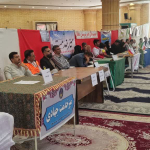 برپایی میز خدمت در مصلی نماز جمعه دهاقا