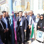 نواختن نمادین زنگ آغاز سال تحصیلی ۱۴۰۵ در امامزاده شاهرضا شهرستان شهرضا با حضور فرماندار شهرضا